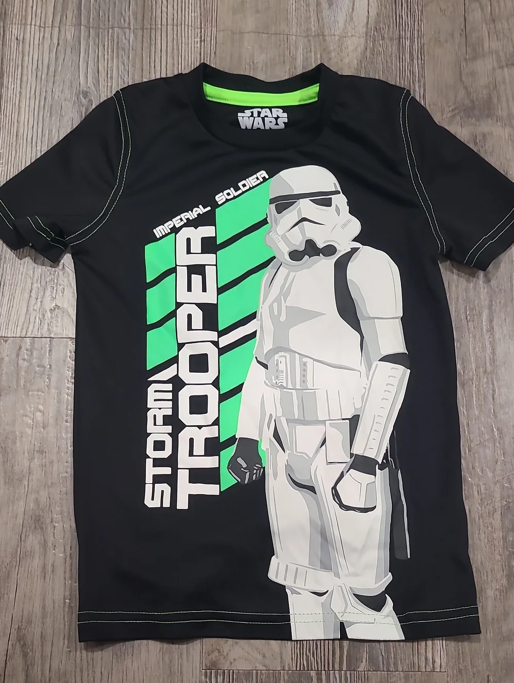 Star Wars Black & Green Stormtrooper Graphic Tee and Shorts Set Size 6